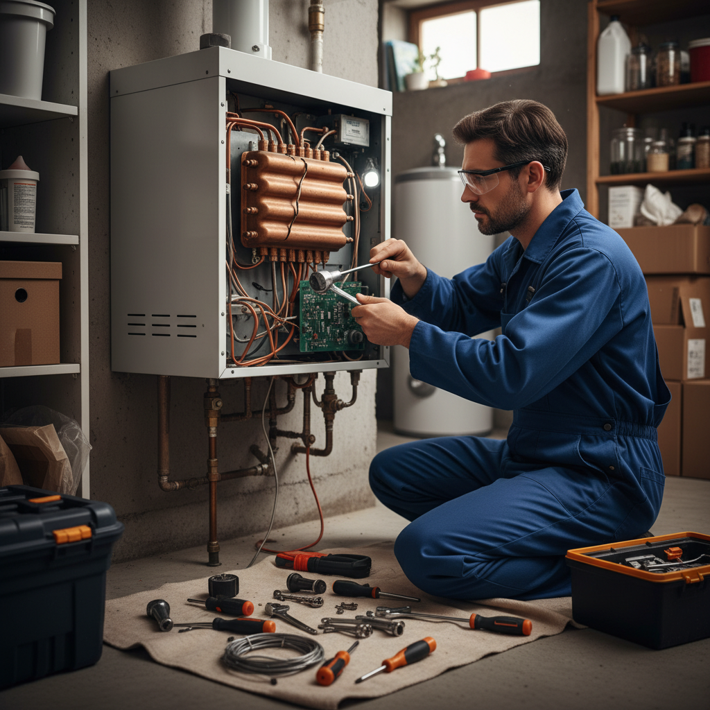 Boiler repair engineer in Bulmer